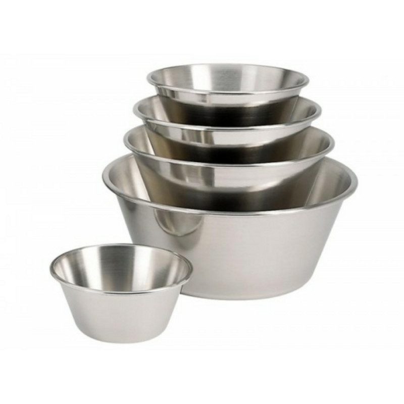 Bassine à fond plat inox Ø 36 cm 15 cm 11,5 L De Buyer