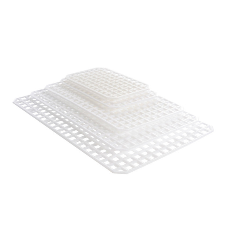 Grille pour bac plat 10L rectangulaire blanc plastique 8 mm x 32 cm Gilac