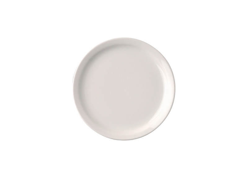 Assiette plate rond ivoire porcelaine vitrifiée Ø 24 cm Ska Rak