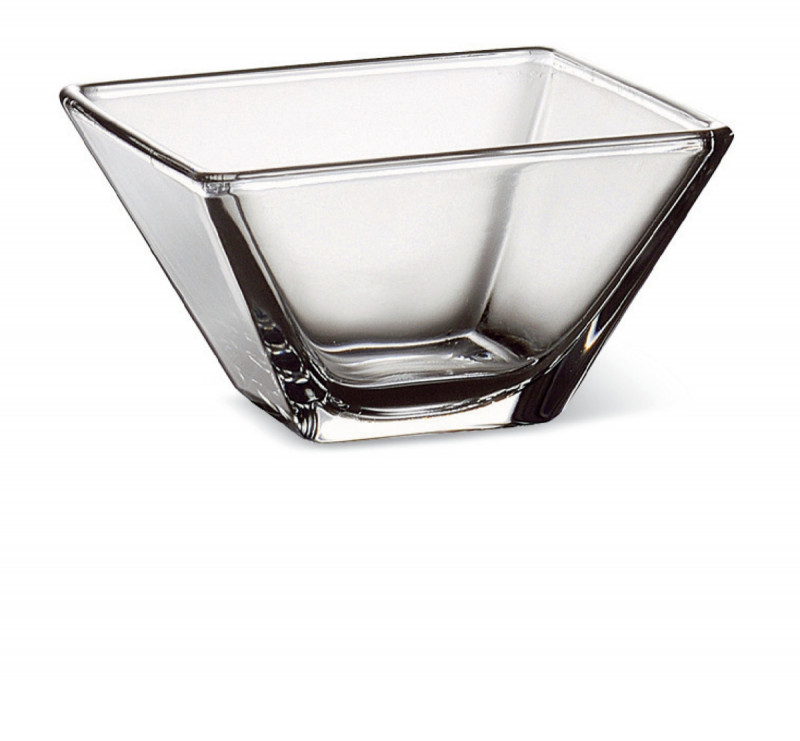 Coupelle carré transparent verre 14 cm Torcello Vidivi