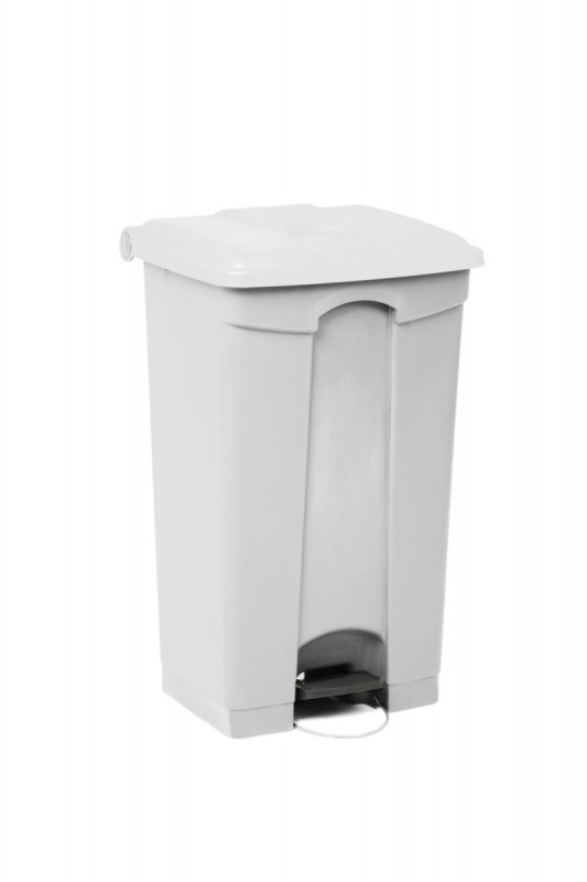 Collecteur à pédale plastique 90 L blanc Probbax