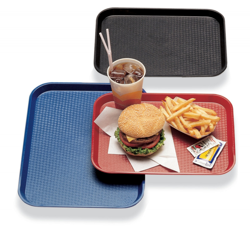 Plateau polypropylène (pp) rouge 46x36 cm Fast Food Cambro