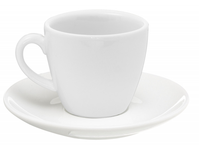 Sous-tasse à expresso rond blanc porcelaine Ø 12 cm Emotions Pro.mundi