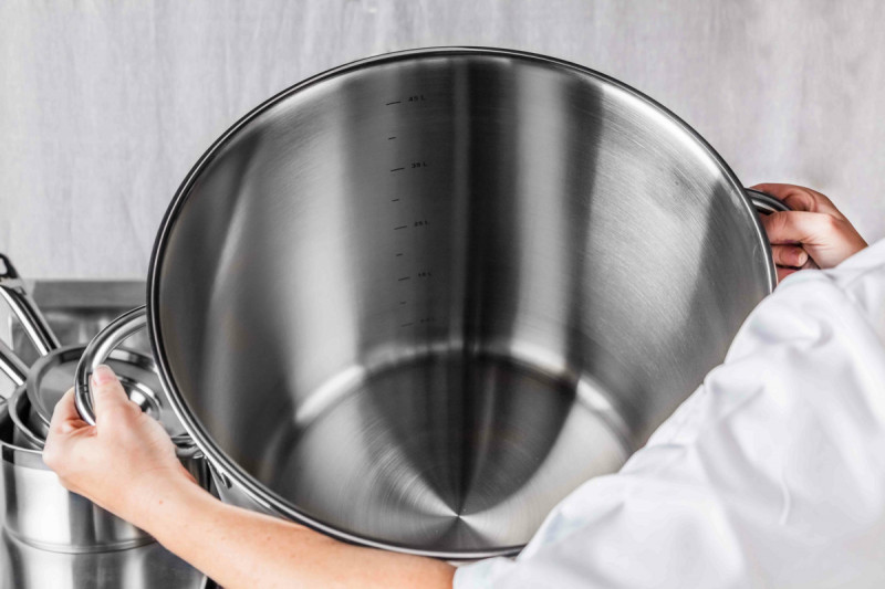 Marmite inox Sans revêtement Sans couvercle Ø 36 cm 36 cm 36 L Qualiplus Pro.cooker