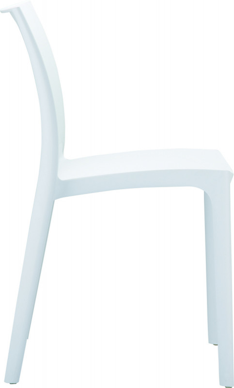 Chaise blanc 81x44x50 cm Maya