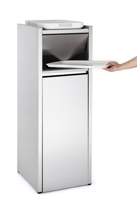 Poubelle couvercle basculant inox 110 L Tournus