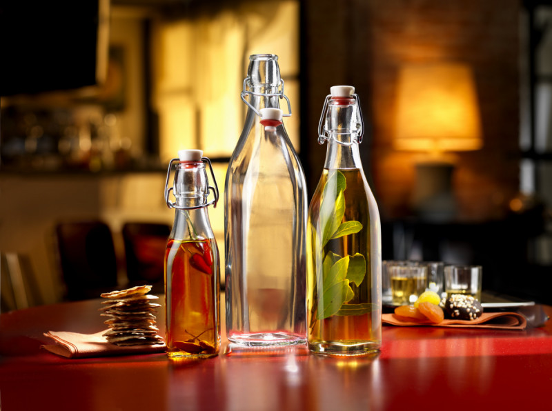 Bouteille avec bouchon verre 12,5 cl Swing Bormioli Rocco