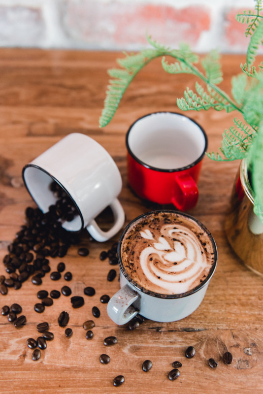 Tasse à expresso rond blanc grès émaillé 6 cl Ø 5,5 cm Bistrot Pro.mundi