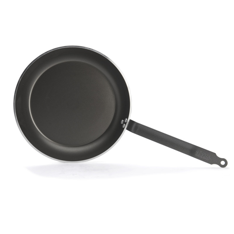 Poêle rond aluminium Revêtement anti-adhésif Ø 36 cm 4,7 cm Choc Resto Induction De Buyer