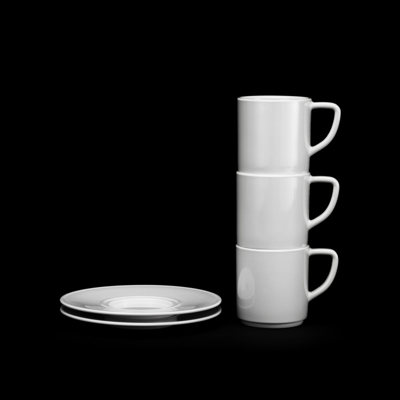 Tasse à expresso rond blanc mélamine 8 cl Ø 5,3 cm Prestige Platex