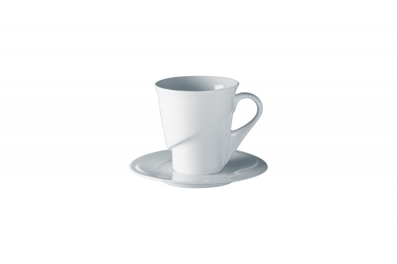 Sous-tasse à café lungo rond blanc porcelaine vitrifiée Ø 13 cm Delissea Rak