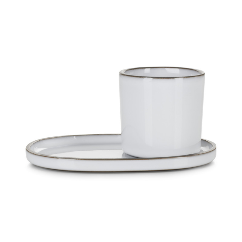 Gobelet expresso rond blanc porcelaine culinaire 8 cl Ø 5,8 cm Caractere Revol