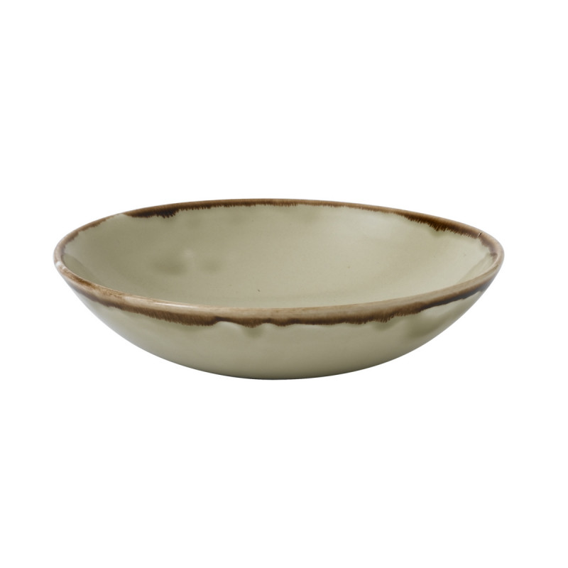 Assiette coupe creuse rond beige porcelaine vitrifiée Ø 18,2 cm Harvest Dudson