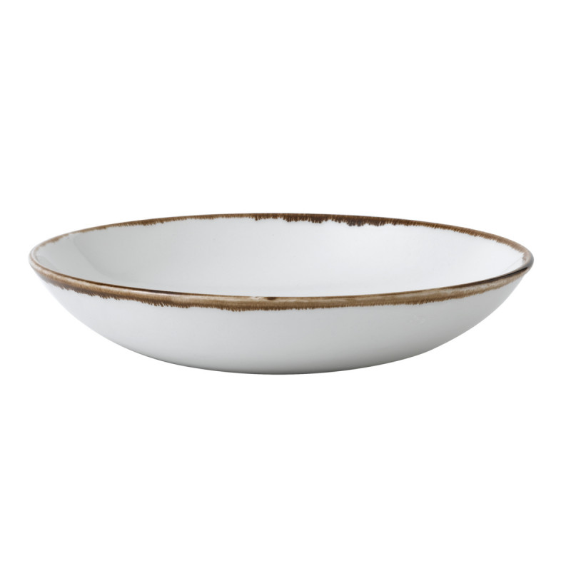 Assiette coupe creuse rond blanc porcelaine vitrifiée Ø 24,8 cm Harvest Dudson