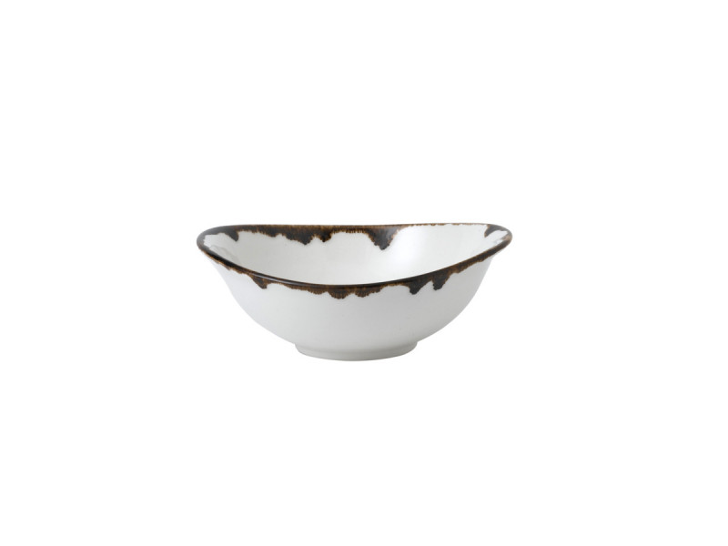 Bol à salade ovale blanc porcelaine vitrifiée 19,9 cm Harvest Dudson