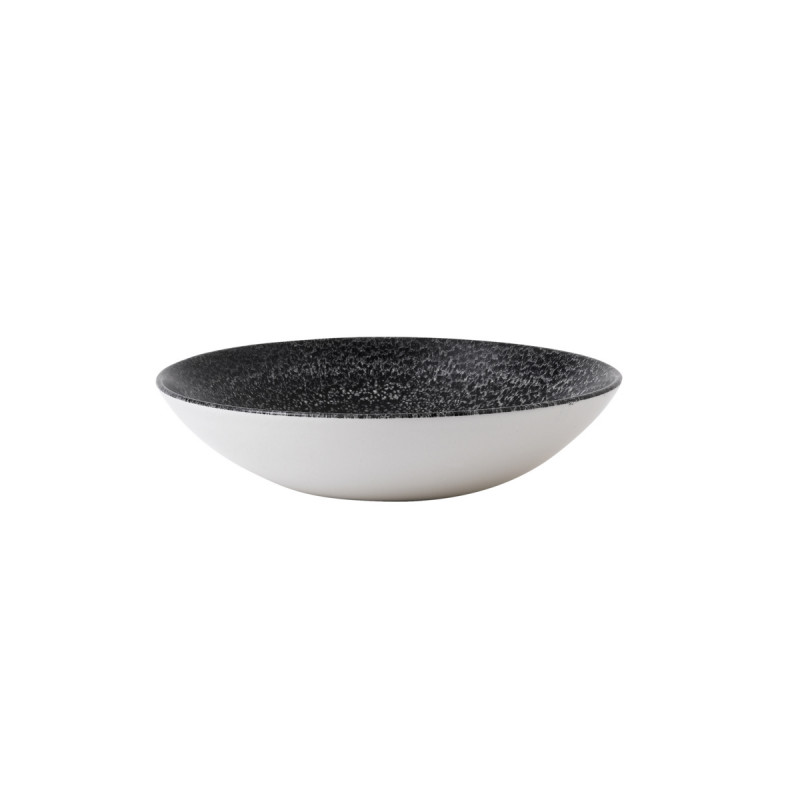 Assiette coupe creuse rond noir porcelaine vitrifiée Ø 18,2 cm Evo Origins Dudson