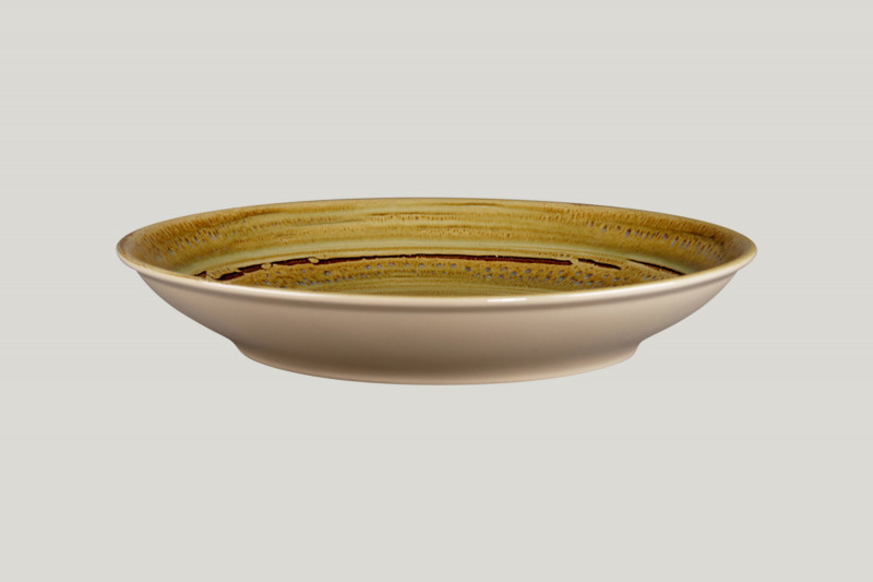 Assiette coupe creuse rond beige porcelaine Ø 28 cm Rakstone Spot Rak