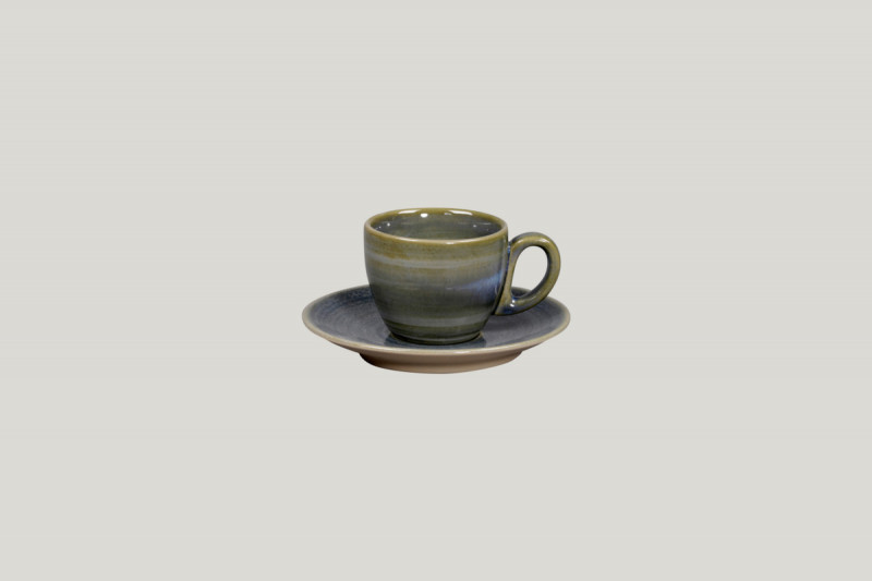 Tasse à expresso gris porcelaine 8 cl Ø 6,5 cm Rakstone Spot Rak