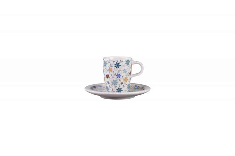 Tasse à expresso blanc porcelaine 9 cl Ø 5,8 cm Rakstone Ease Décor Summer Rak