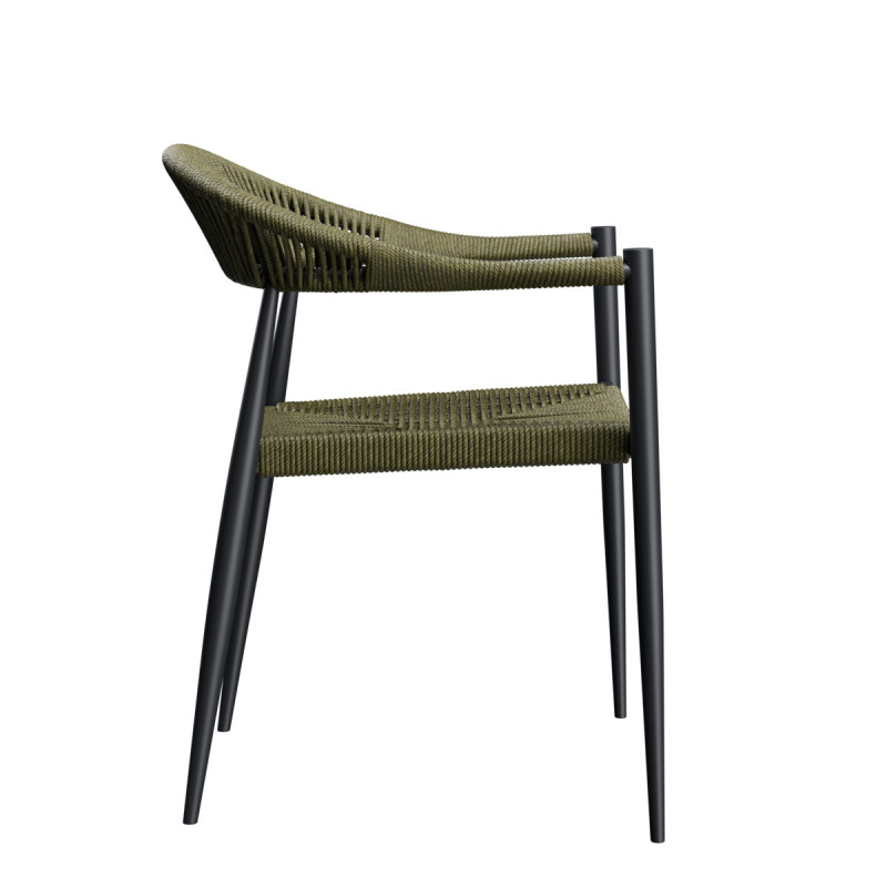 Fauteuil vert 78x56x60 cm Amsterdam