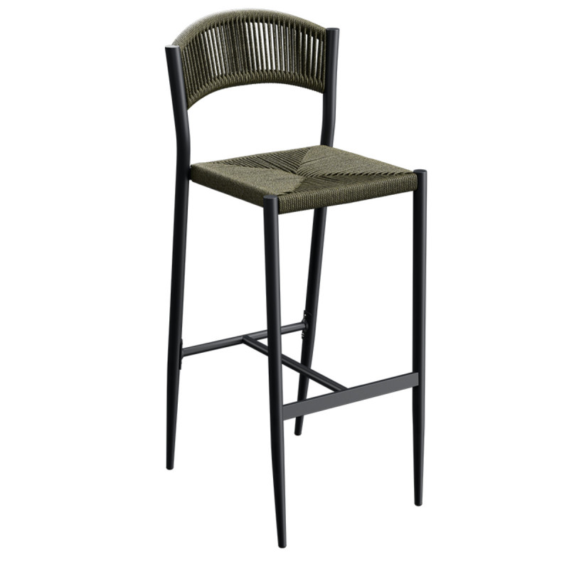 Tabouret de bar olive 104x46x58 cm Breda