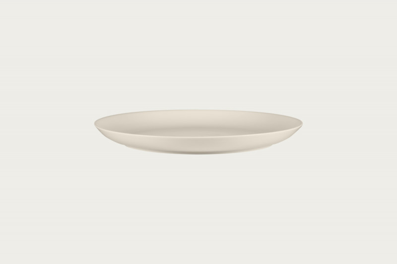 Assiette coupe plate rond ivoire porcelaine bone china Ø 28,6 cm Fedra Rak