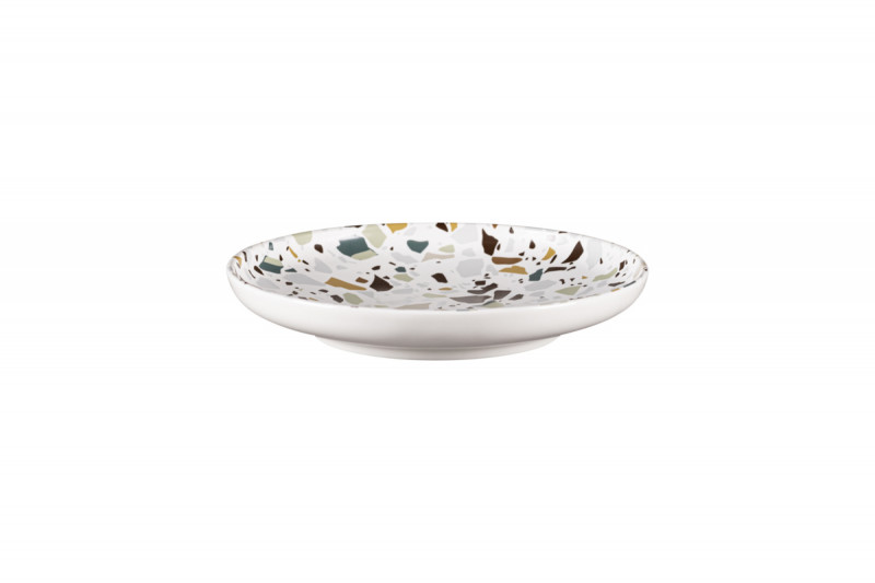 Assiette coupe creuse rond multicolore porcelaine Ø 27 cm Kerrazzo Rak