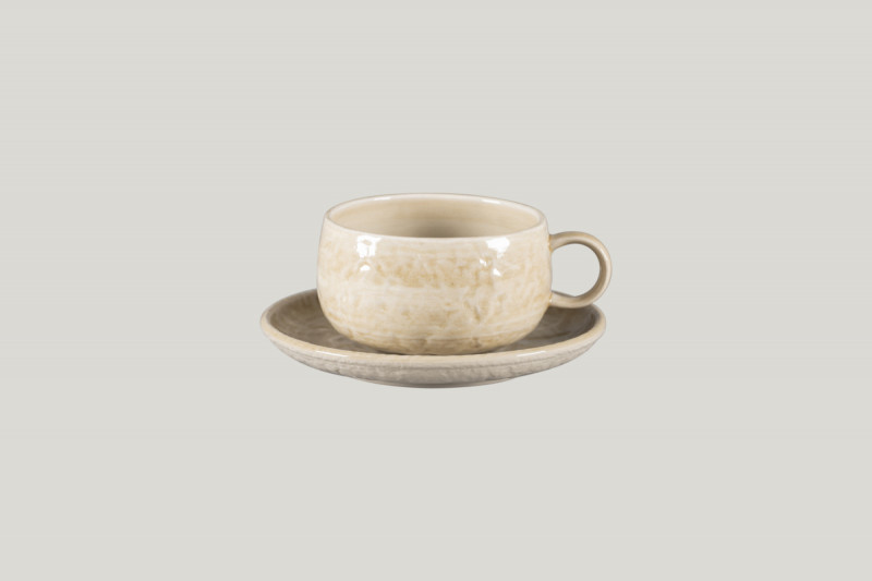 Tasse à déjeuner rond vanilla porcelaine 40 cl Ø 11 cm Krush Rak