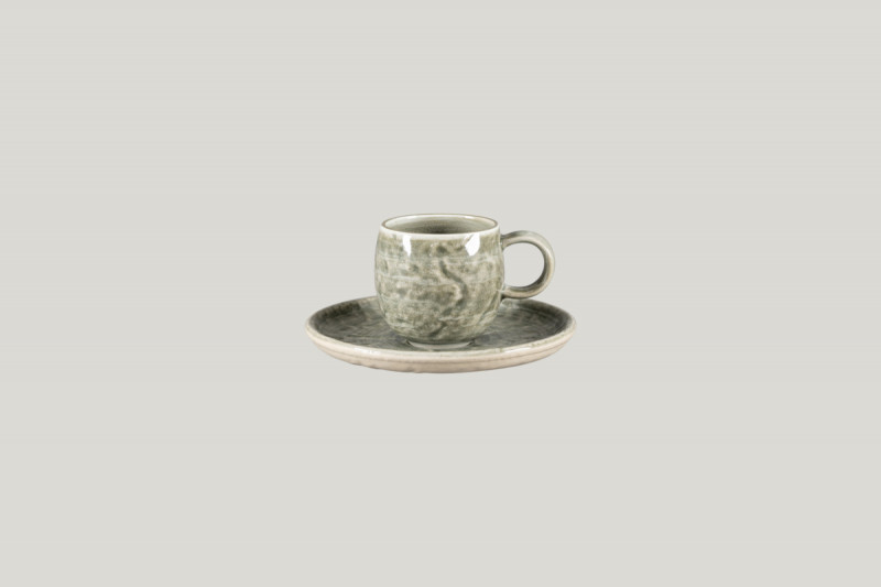 Sous-tasse à expresso rond Sage porcelaine Ø 13 cm Krush Rak