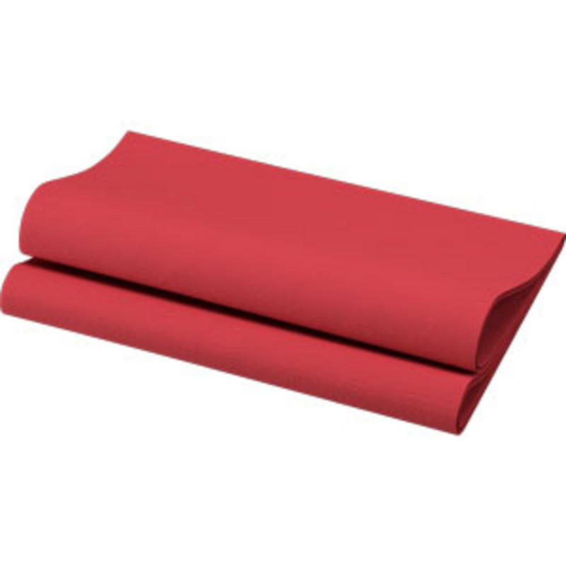 Serviette bordeaux non tissé 40x40 cm Bio Dunisoft Duni (60 pièces)