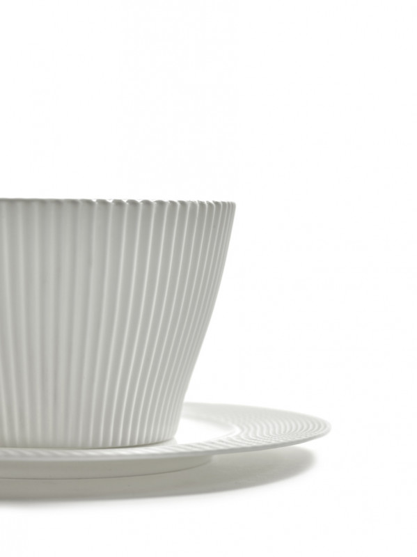 Bol conique blanc porcelaine bone china Ø 12 cm Nido Serax