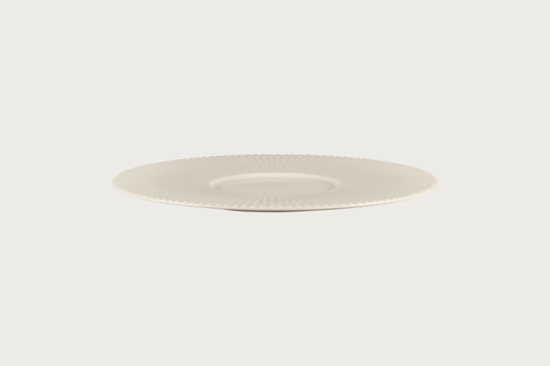 Assiette plate gourmet rond blanc porcelaine bone china Ø 29,2 cm Spectra Rak