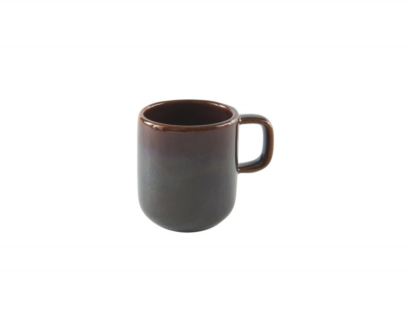 Tasse expresso rond Marron Bleu grès émaillé Ø 5,5 cm Amber Accolade