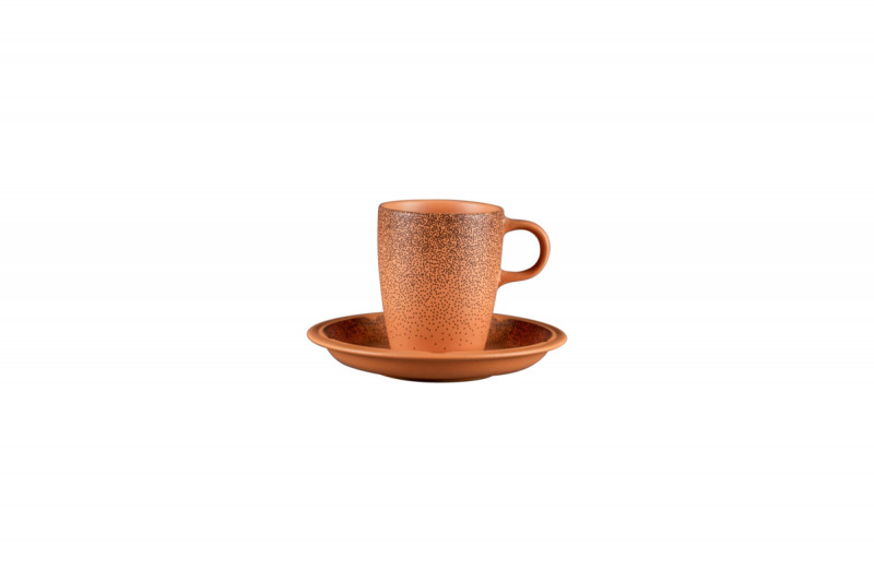 Tasse à thé rond Tero Décor Denia porcelaine 23 cl Ø 7,3 cm Earth Rak