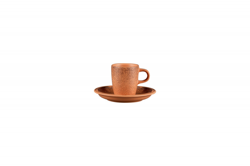 Sous tasse à espresso rond Tero Décor Denia porcelaine Ø 13 cm Earth Rak