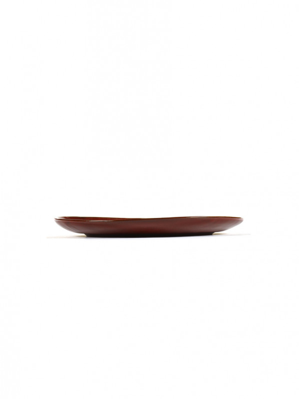 Assiette coupe plate rond Venetian red grès émaillé 25x25 cm La Mère Serax