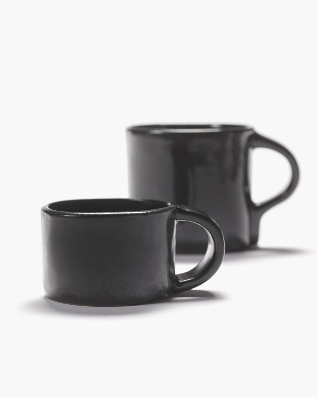 Tasse à ristretto rond ébène grès émaillé 6 cl 7,5 cm La Mère Serax