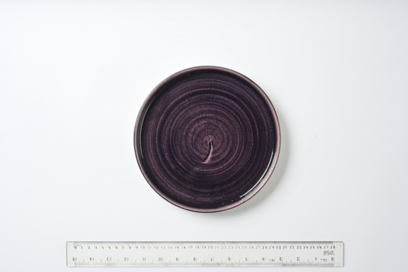 Assiette à bord droit rond deep purple porcelaine vitrifiée Ø 21 cm Stonecast Patina Churchill